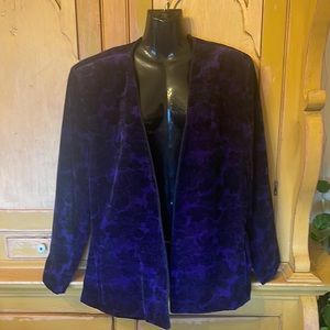 Purple black blazer